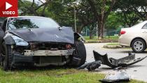 18 Yaşındaki sürücü Nissan GT-R ile kaza yaptı