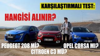 Peugeot 208, Opel Corsa ve Citroen C3 karşılaştırması! Segmentinin iddialı 3 otomobilini test ettik